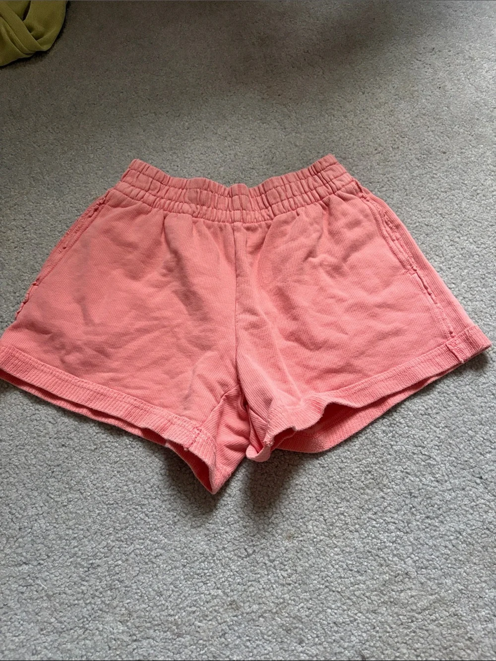 aerie Coral Pink Sweatshirt and Shorts Set